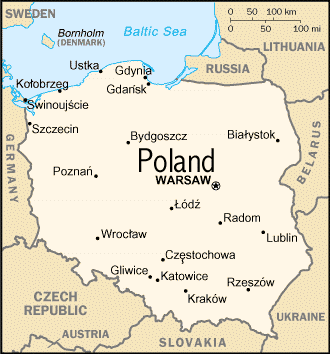 Map of Poland